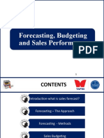 Forecasting, Budgeting and Sales Performance Analysis