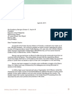 PSAC Letter Re Celito Baccay