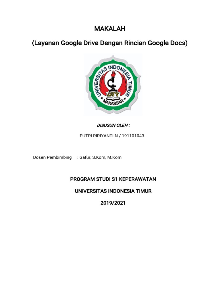 Putri Ririyanti Makalah Google Docs PDF