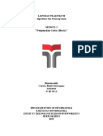 Modul I "Pengenalan Code::Blocks": Laporan Praktikum Algoritma Dan Pemrograman