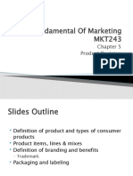 MKT243 Chapter 5 Product Decision Fundamentals