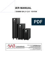 User Manual: UPS ON LINE EA900 G4 (1-1) 6 - 10 KVA