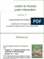 W13 - Evaluation Studies - From Controlled To Natural Settings