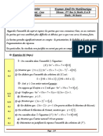 Bac Blanc SC Maths 2021