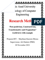 Islamic Azad University Technology of Computer Engineering: Research Method