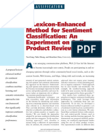 A Lexicon-Enhanced Method For Sentiment Classification: An Experiment On Online Product Reviews