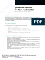 Programme de Formation AZ 900 Azure Fundamentals