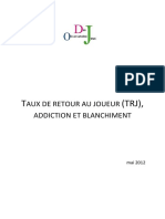 Taux de Retour Au Joueur(1)