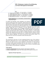 PROJECT TOPIC: Performance Analysis of Load Balancing Algorithms in Cloud Heterogeneous Environment