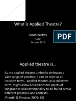 What Is Applied Theatre 2017