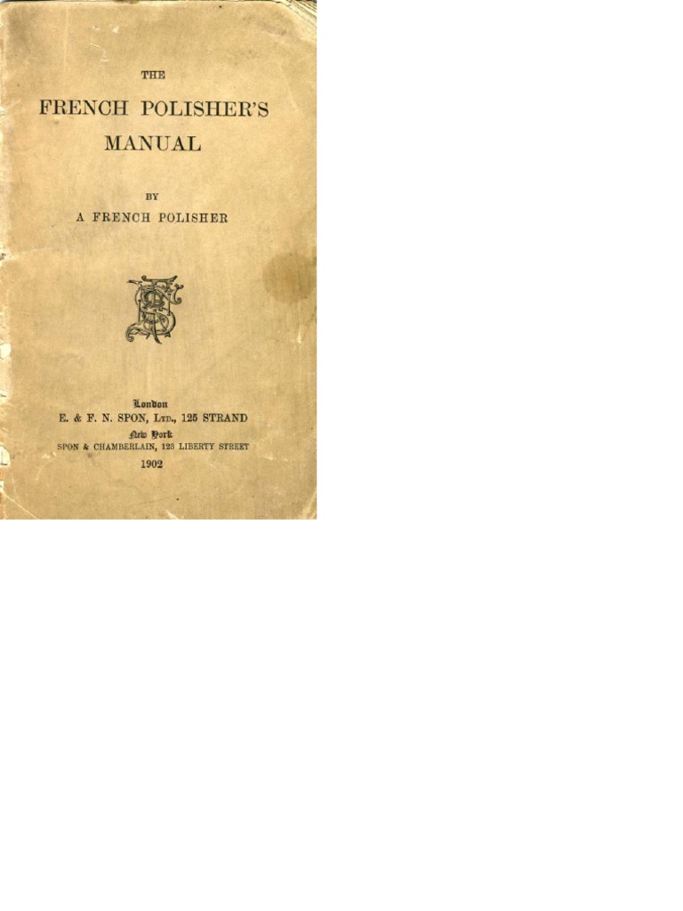 The French Polisher's Manual PDF