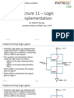 Lecture 011 - Logic Implementation