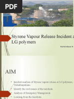 Styrene Vapour Release Incident at LG Polymers: Harikrishnan M