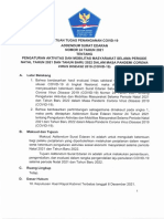 Addendum Se Ka Satgas Nomor 24 Tahun 2021 Tentang Pengaturan Aktivitas