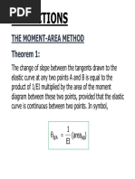 Deflections: The Moment-Area Method Theorem 1