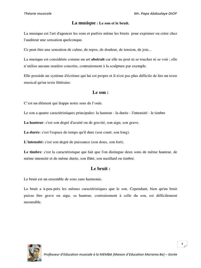 Théorie de La Musique, PDF, Intervalle (Musique)