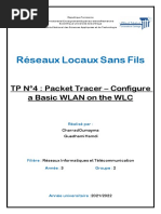 Réseaux Locaux Sans Fils: TP N°4: Packet Tracer - Configure A Basic WLAN On The WLC