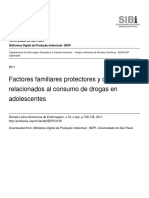 Factores Familiares Protectores y de Riesgo Relacionados Al Ocnsumo de Drogas en Adolescentes