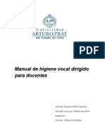 Manual de Higiene Vocal Dirigido A Docentes para Docentes