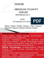 Perkembangan Filsafat Hukum