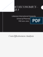 Pharmacoeconomics - : Lebanese International University School of Pharmacy Fall 2021-2022