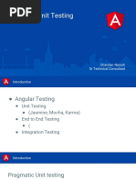 Angular Unit Testing: Chandan Naresh SR Technical Consultant