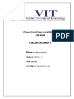 Power Electronics and Drives EEE3004 Lab Assessment 1: Reg No: Slot