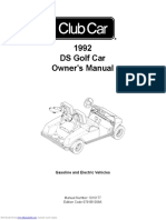 1992 DS Golf Car Owner's Manual: Gasoline and Electric Vehicles