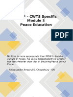 NSTP CWTS Specific Module 3 Peace Education