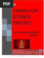 Computer Science Project: Java Programming