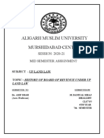 Aligarh Muslim University Murshidabad Centre: SESSION: 2020-21 Mid Semester Assignment