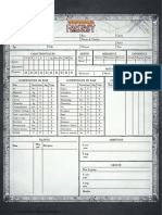 Fiches Personnages Couleur PDF Modifiables
