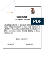 Certificado Dagnor 08 09