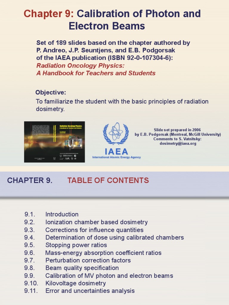 Radiation Dosimetry Calibration Guide | PDF | Dosimetry | Ionizing ...