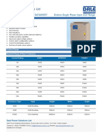 Dale Power Solutions LTD: DC Thyristor Systems Datasheet Erskine Single Phase Input DCV Range