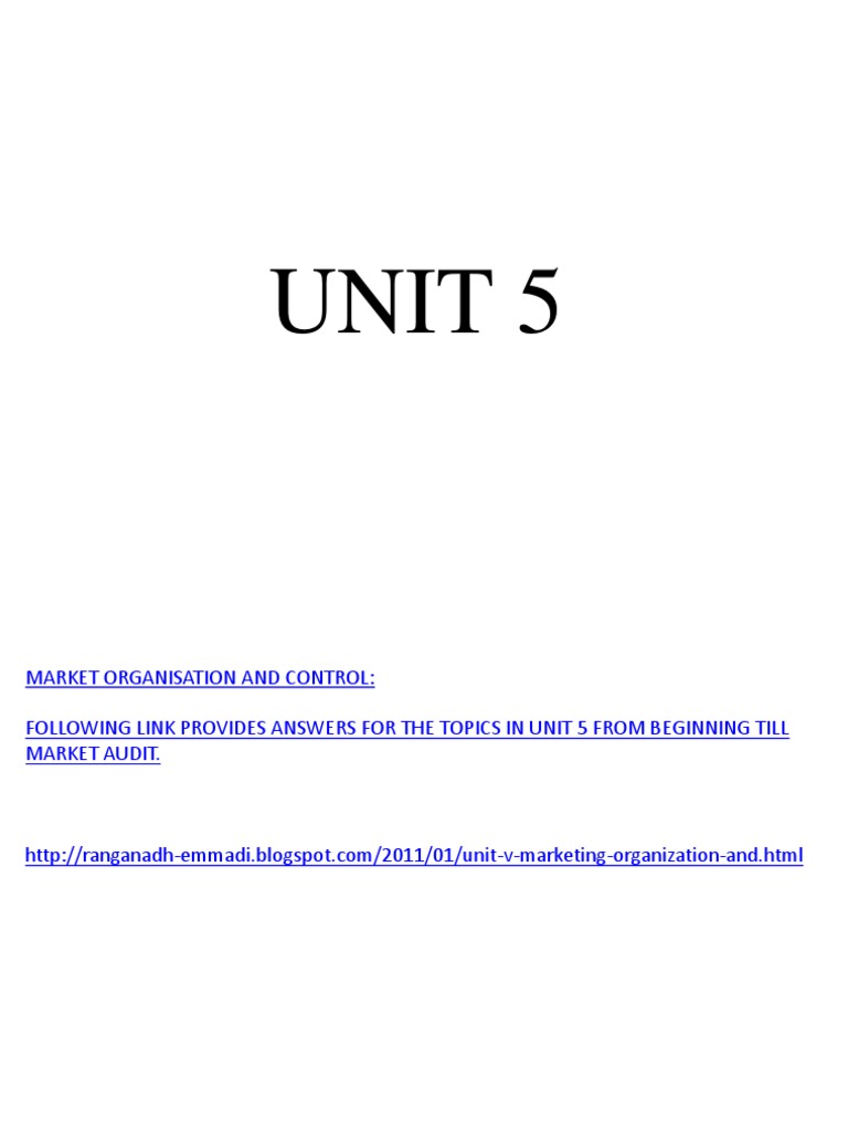 Unit 5.1 | PDF