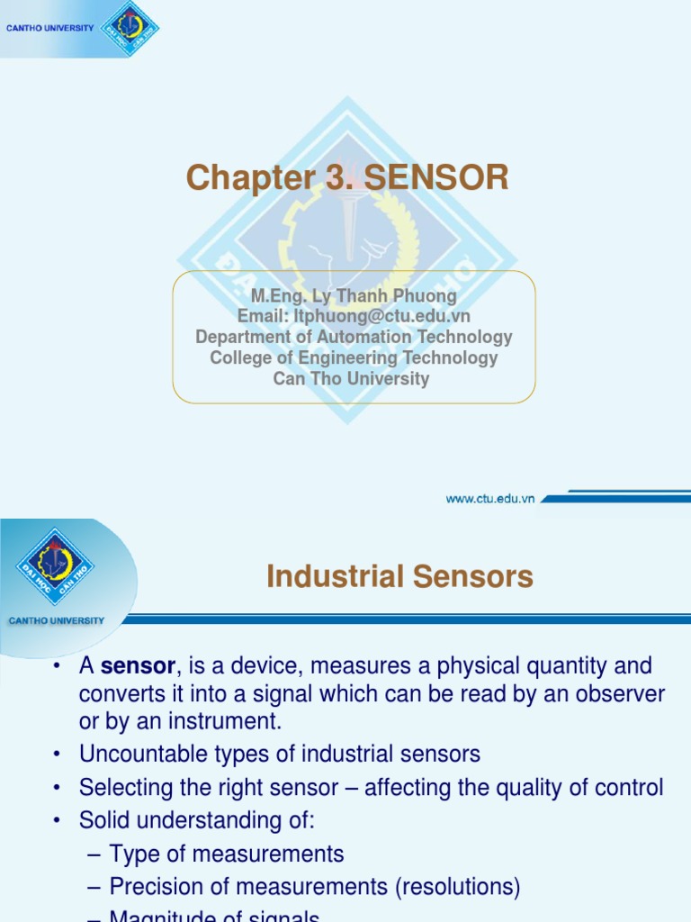 Chapter 3. SENSOR | Download Free PDF | Sensor | Programmable Logic ...