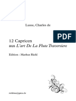 De Lusse - 12 Capricen Aus L'Art de La Flute Traversiere