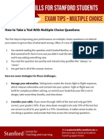 Exam Tips - Multiple Choice