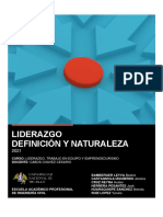 Informe - Liderazgo Definición y Naturaleza - Equipo 04