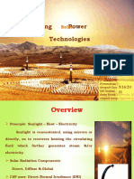 Concentrating Power Technologies: Solar