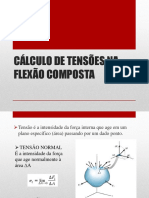 Cálculo de Tensões Na Flexão Composta