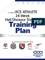 Novice Athlete 24-Week Half Distance Triathlon: Training Plan