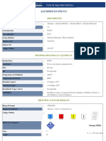 MSDS Polvo de Aluminio