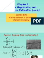 Chap6 Ratio Estimation II Sample Size and Stratified