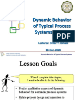 Lecture-4 Dynamic Behavior of Typical Process Systems (Part 1)