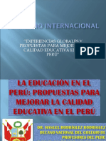 Propuestas para Mejorar La Calidad Educativa en El Perú