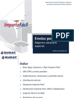Régimen Aduanero Especial de Envíos Postales - Importa Facil - Exporta Facil - Parte I