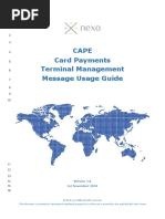 Cape Card Payments Terminal Management Message Usage Guide: 1st November 2018