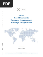 Cape Card Payments Terminal Management Message Usage Guide: 8.0 2nd March 2020